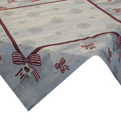 Božićni tapiserijski stolnjak 100x100 cm ukrašen božićnim motivom