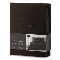 Ekskluzivna pamučna posteljina dimenzija 140x200 cm, makosatin s ukrasnim rubovima i vezom, kolekcija MINGE ELEGANTE