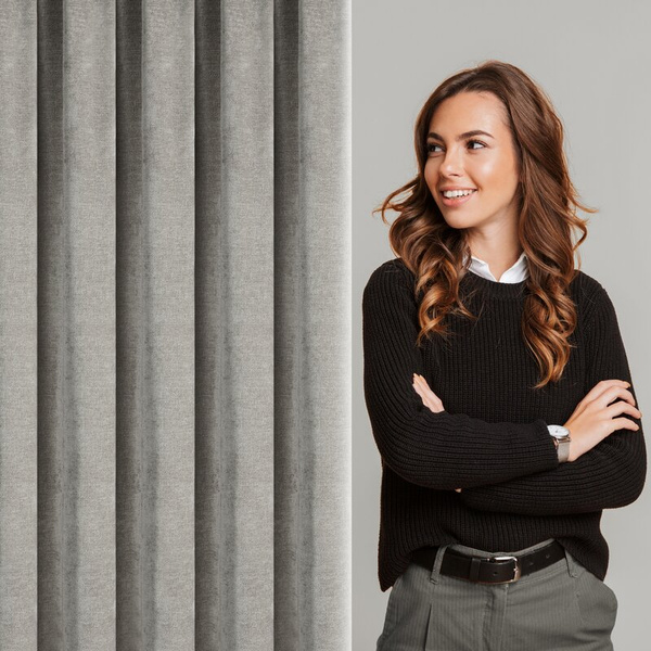 Zavjesa s šenil strukturom 140x270 cm traka - NESKA