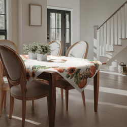 Goblen nadstolnjak 40x100 ukrašen ukrašen motivom suncokreta i bundeve