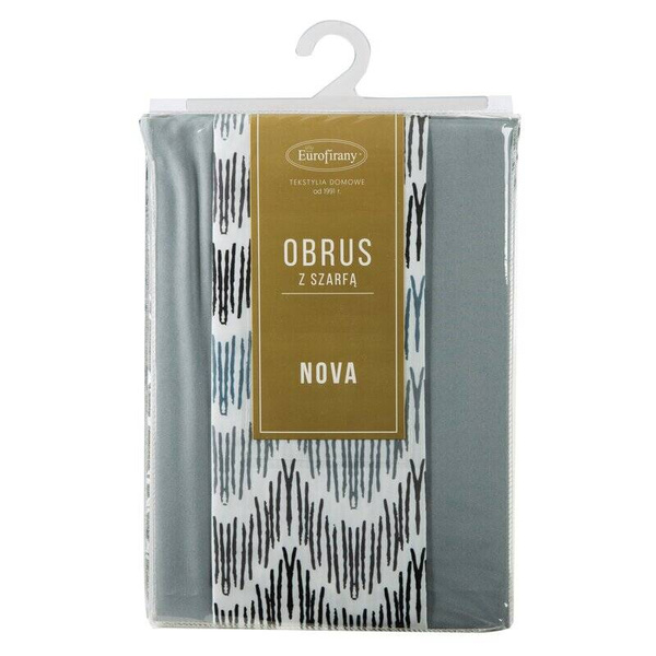 Set stolnjak 140x300 i nadstolnjak 33x300 ukrašen biljnim uzorkom ANITA 2