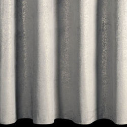 Baršunasta zavjesa ukrašena sjajnim printom, 135x250 cm, zlatne rupice - BETHY