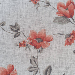 Zavjesa sa cvjetnim printom od svijetlog, poluprozirnog etamina 140x250 Jenny