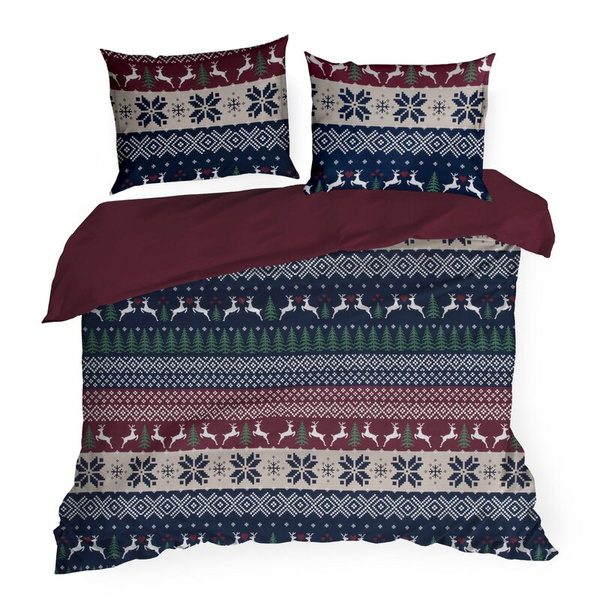 Božićna posteljina 140x200 cm, ranforce pamuk