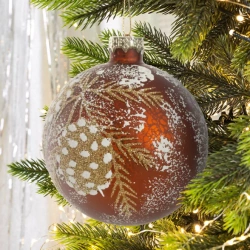 Staklena kugla za božićno drvce ∅ 8cm