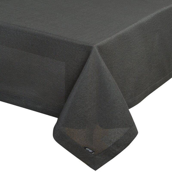 Crni stolnjak sa ukrasnim rubom 140x220 Stella 2