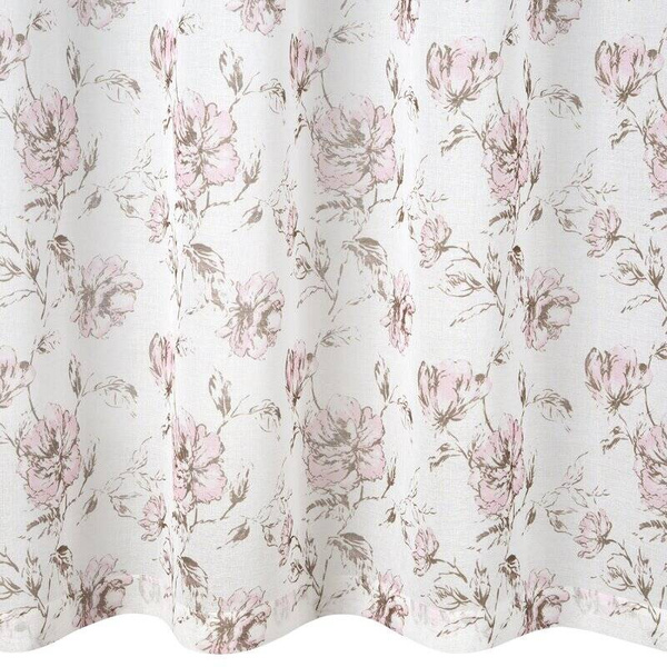 Zavjesa Amber 140x250 od mat etamina sa oslikanim cvjetnim uzorkom