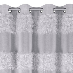 Zavjesa 140x250 od gaze ukrašena moher koncem Margaret 3