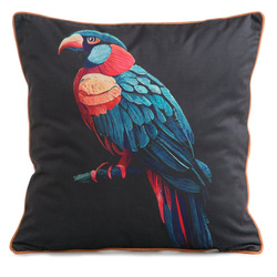 PREMIUM dvostrana jastučnica 45x45 od mekog baršuna s cvjetnim motivom i rubnim detaljima VELVET