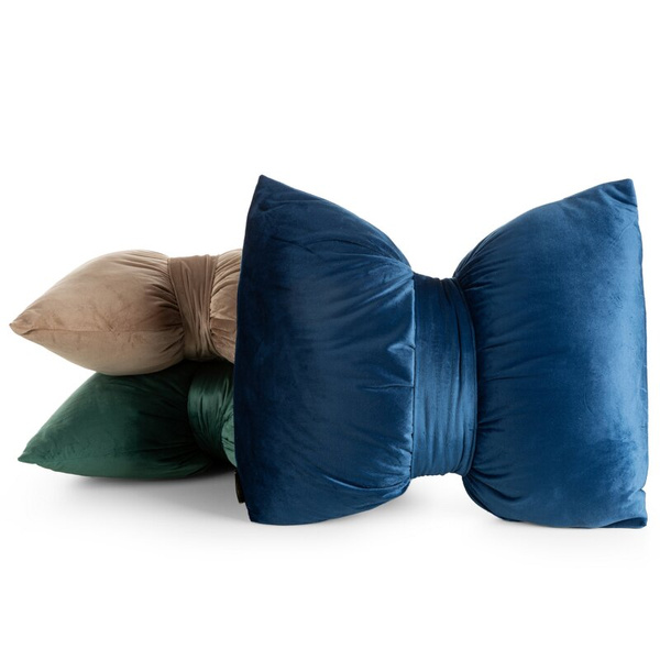 Dekorativni jastuk 45x55 cm od baršuna u obliku mašne