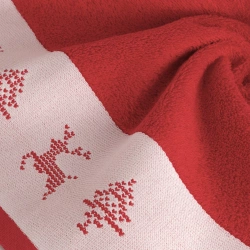 Božićni ručnik za kupanje 70x140 cm pamuk s žakard rubom u skandinavskom stilu 480 g/m2 NOEL