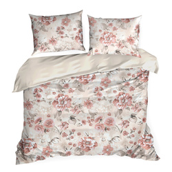 Posteljina 140x200 cm od pamučnog satena s cvjetnim uzorkom SPRING