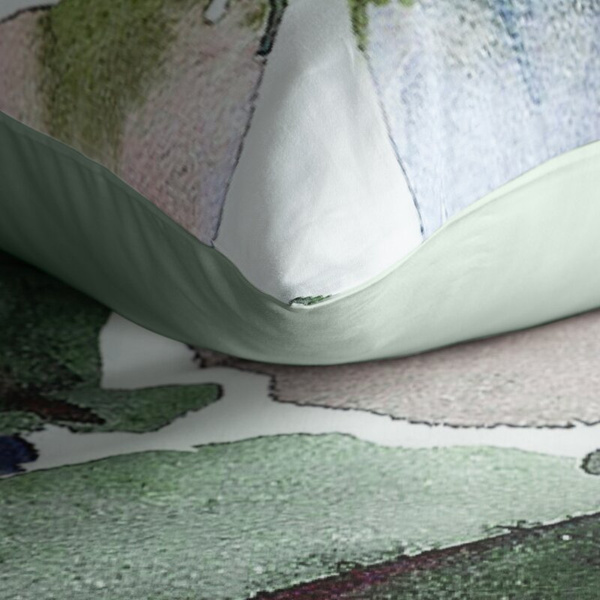 Posteljina 160x200 cm od egipatskog pamučnog makosatina, s dizajnerskim printom Eve Minge