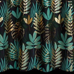 Zavjesa 140x250 s motivom egzotičnog lišća i sjajnim printom Malta