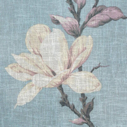 Zavjesa 140x250 od eko stila etamina s motivom magnolije, poluproziran Luna