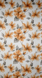 Zavjesa od svijetlog etamina sa printom cvijeća, poluprozirna 140x250 Sofia