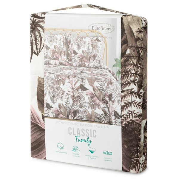 Pamučni set posteljine 140x200 cm s botaničkim uzorkom