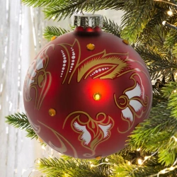 Staklena kugla za božićno drvce ∅ 8cm