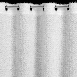 EVA MINGE gotova zavjesa 135x250 izrađena od šifona ukrašena moher koncem i suptilnim volanima TIFFANY