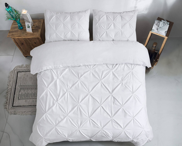 Pamučna bijela posteljina za apartmane 240x220 Salvador