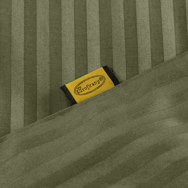 Premium prugasta posteljina za apartmane od pamučnog satena 160x200