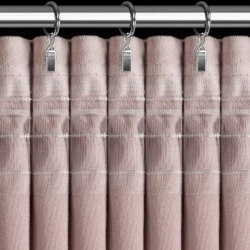 Ekskluzivna baršunasta zavjesa ukrašena 3D aplikacijom ruže 140x270 cm traka - ROSES Eva Minge