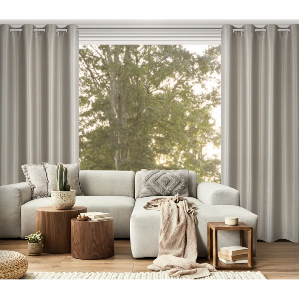 Zavjesa od blackout tkanine sa sjajnim koncem 140x250 Selina bež boja