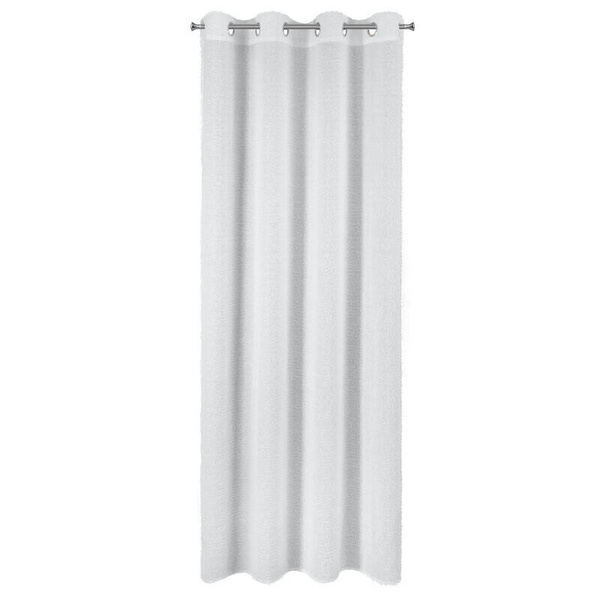 Zavjesa 140x250 AGIS ukrašena dlakavim dodatkom