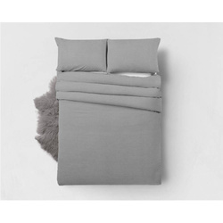 Posteljina 240x220 Bamboo Touch, siva, set posteljine od bambusa za dvije osobe