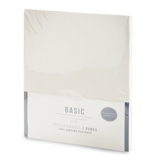 Pamučna plahta s gumicom 180x200 + 30 cm, 105 g/m2 BASIC