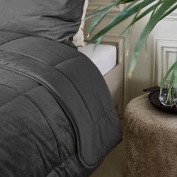 Cjelogodišnji baršunasti poplun u sivoj boji 240x200 300 GSM