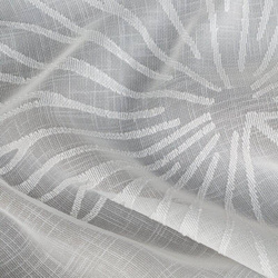 Zavjesa od svijetlog etamina sa motivom jacquard listova na traci 140x270 Jane