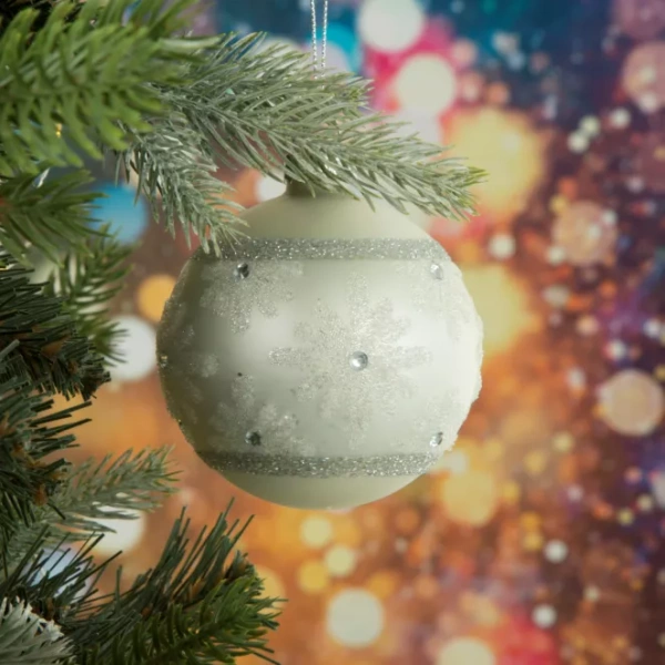 Staklena kugla za božićno drvce ∅ 8cm