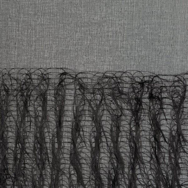 Zavjesa 140x250 od gaze ukrašena moher koncem MARGARET 2 