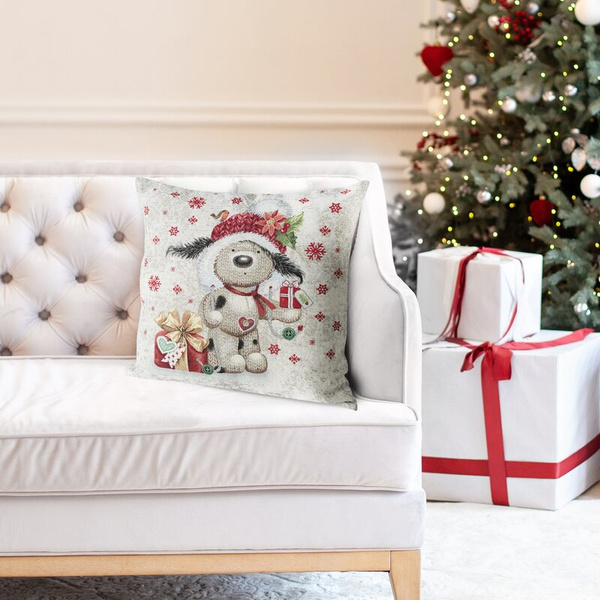 Tapiserijska jastučnica 45x45 cm pamučna s božićnim motivom GOB