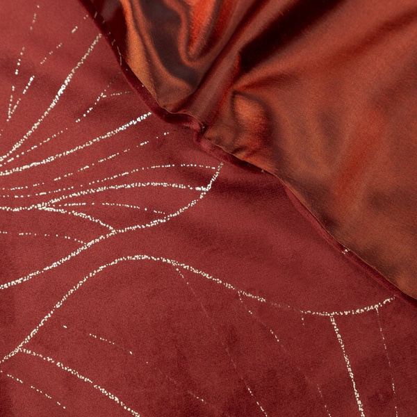 Baršunasti stolnjak 35x180 s nježnim svijetlozlatnim listovima lopoča  Blink 18