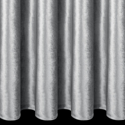 Srebrna zavjesa od sjajnog baršuna 140x270 cm traka - CAMERON