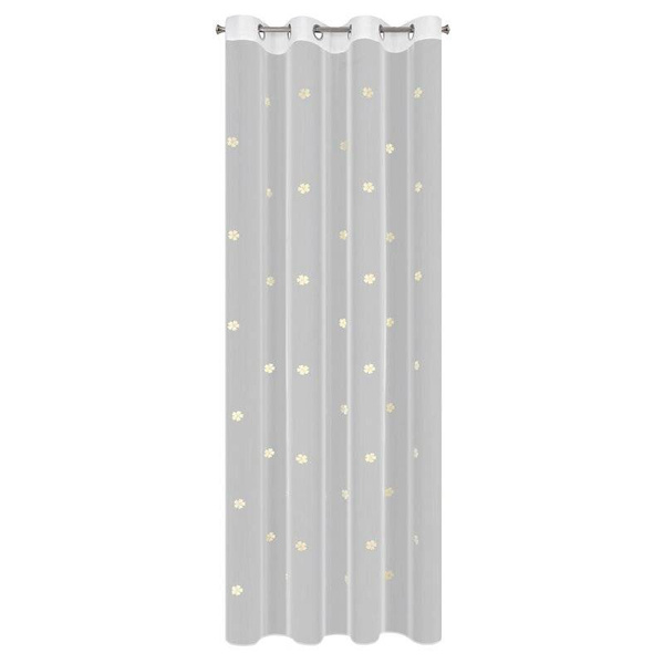 Dječja zavjesa s cvijećem izvezenim lepršavim koncem 140x250 Elsa