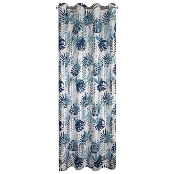 Zavjesa 140x250 s motivom egzotičnog lišća i sjajnim printom Malta