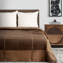 Pamučno-akrilna topla deka 220x240 cm s geometrijskim printom ELEGANTE Eva Minge