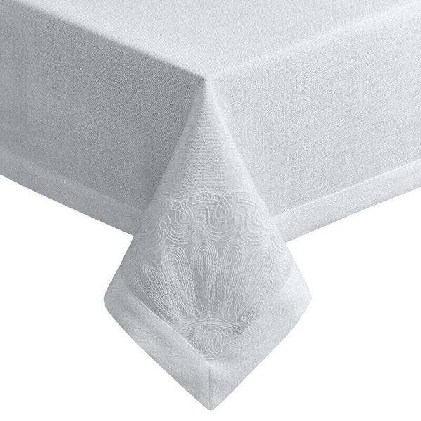 PREMIUM stolnjak 140x280 ukrašen rubom i vezenom čipkom ELEN