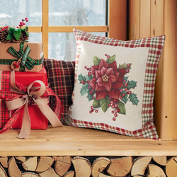Tapiserijska jastučnica 45x45 cm pamučna s božićnim motivom GOB