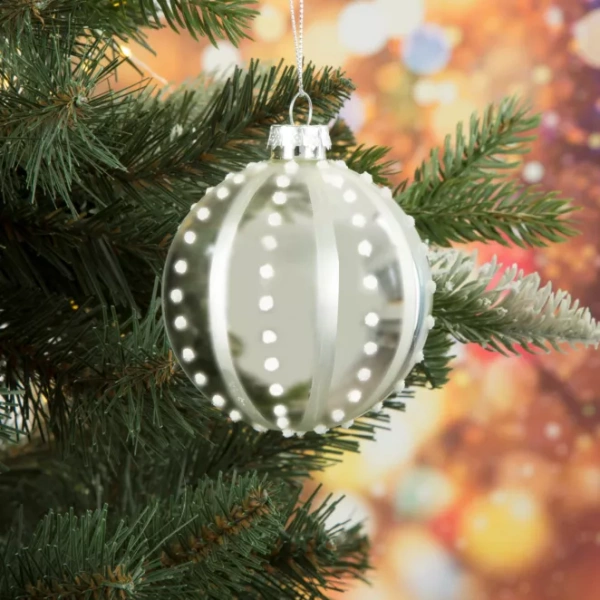 Staklena kugla za božićno drvce ∅ 8cm