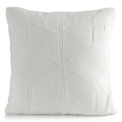 Božićna jastučnica 45x45 cm, bijela, s tkanom strukturom od mješavine vlakana.