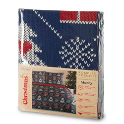 Božićna posteljina 140x200 od renforce pamuka Merry