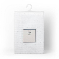 Stolnjak 85x85 ukrašen srebrnim sjajnim koncem s elegantnom trakom Eliza