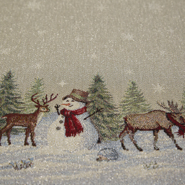 Tapiserijski stolnjak 140x180 cm ukrašen božićnim motivom