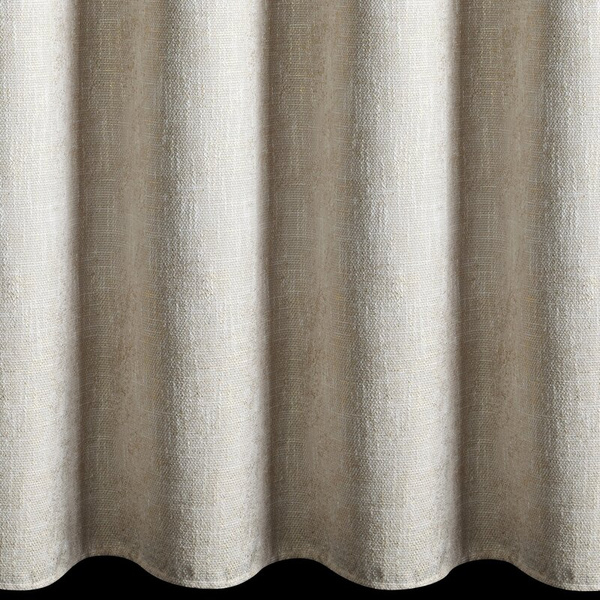 Krem zavjesa od šenil tkanine sa sjajnim koncem 140x250 cm sa zlatnim ušicama - BITSY