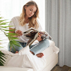 Zavjesa s laganim tkanjem u eko stilu 140x250 Amari