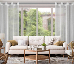 Zavjesa 140x250 s finom mrežastom strukturom koja ne zahtijeva glačanje Adri